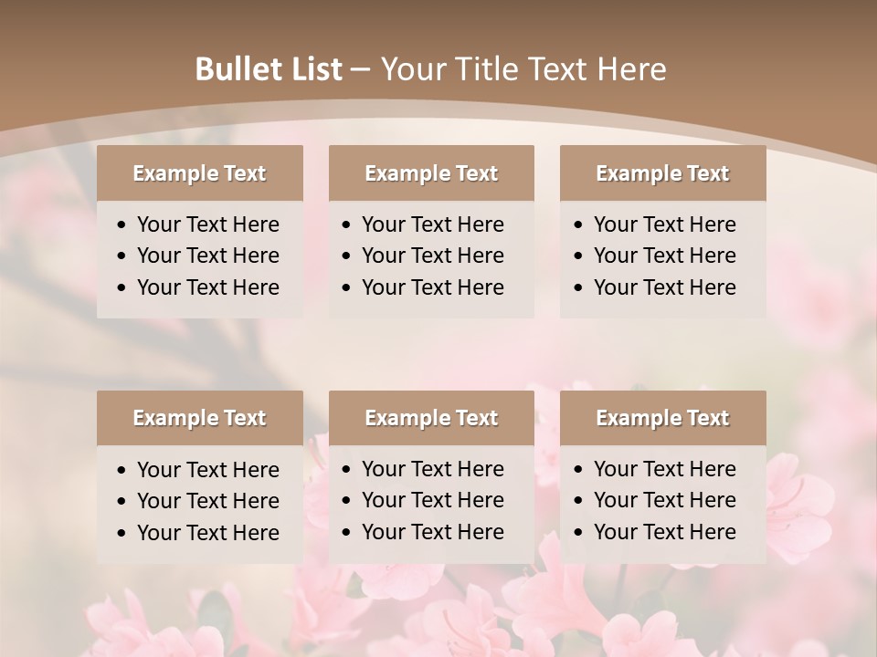 Selective Focus Pink Nature PowerPoint Template