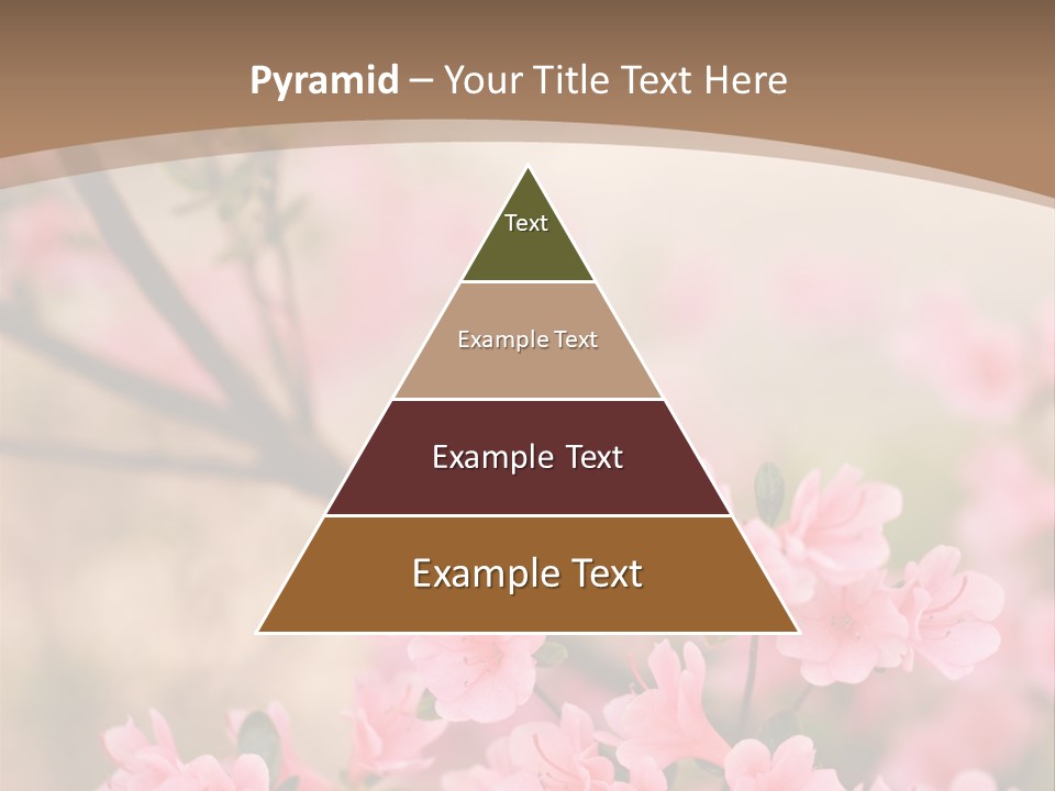 Selective Focus Pink Nature PowerPoint Template