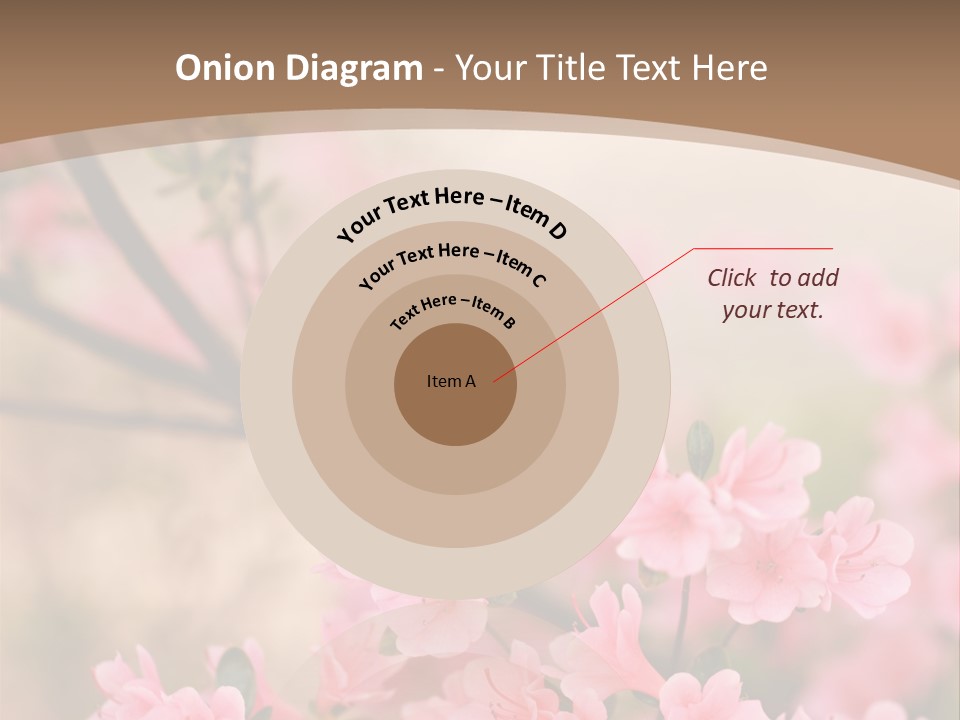 Selective Focus Pink Nature PowerPoint Template