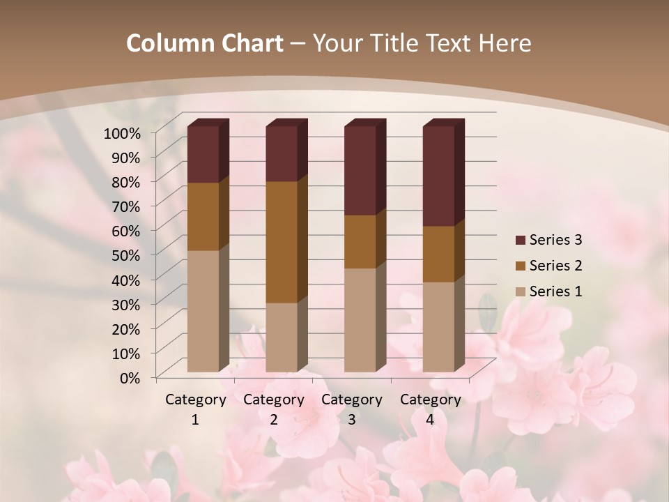 Selective Focus Pink Nature PowerPoint Template