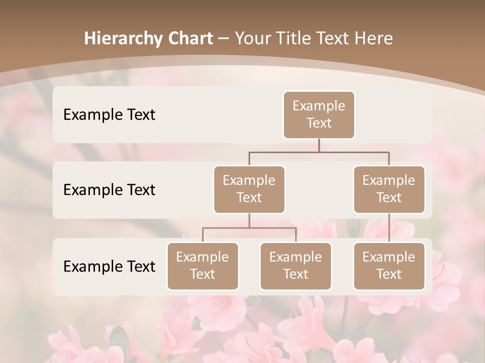 Selective Focus Pink Nature PowerPoint Template