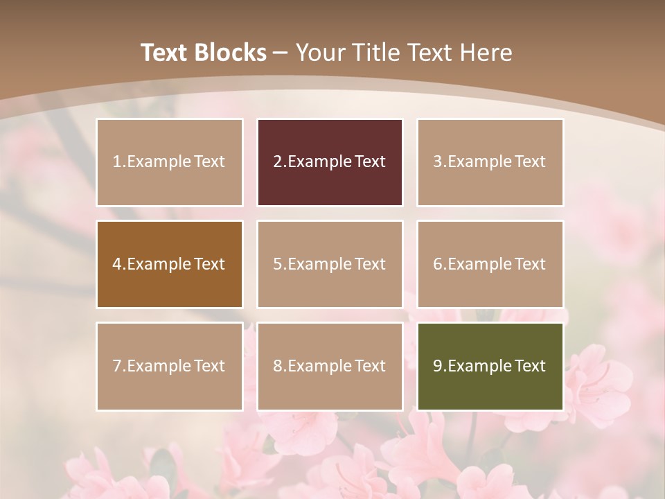 Selective Focus Pink Nature PowerPoint Template