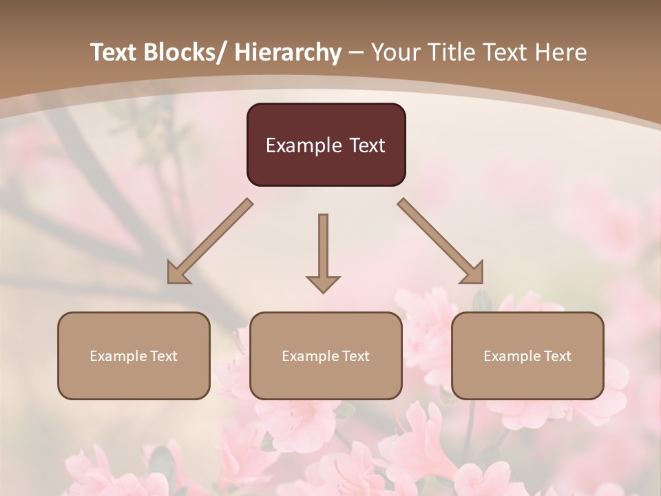 Selective Focus Pink Nature PowerPoint Template