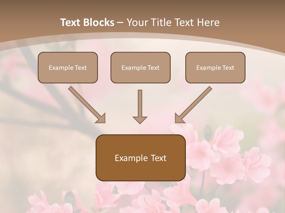 Selective Focus Pink Nature PowerPoint Template