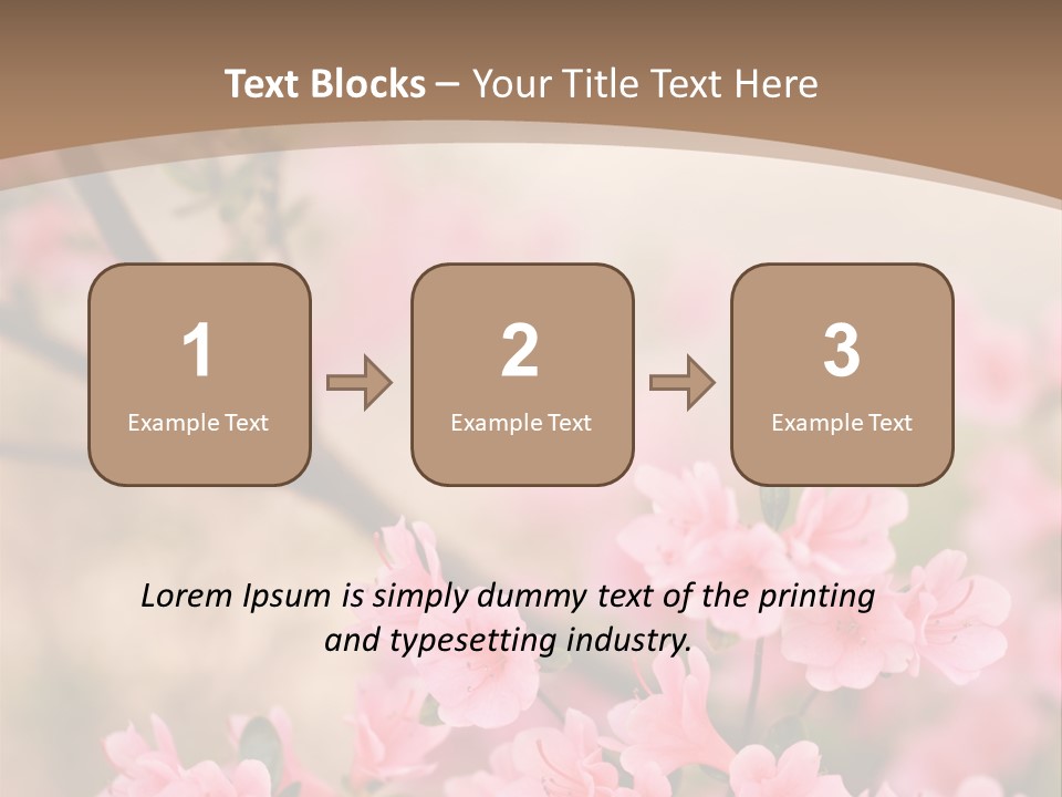 Selective Focus Pink Nature PowerPoint Template