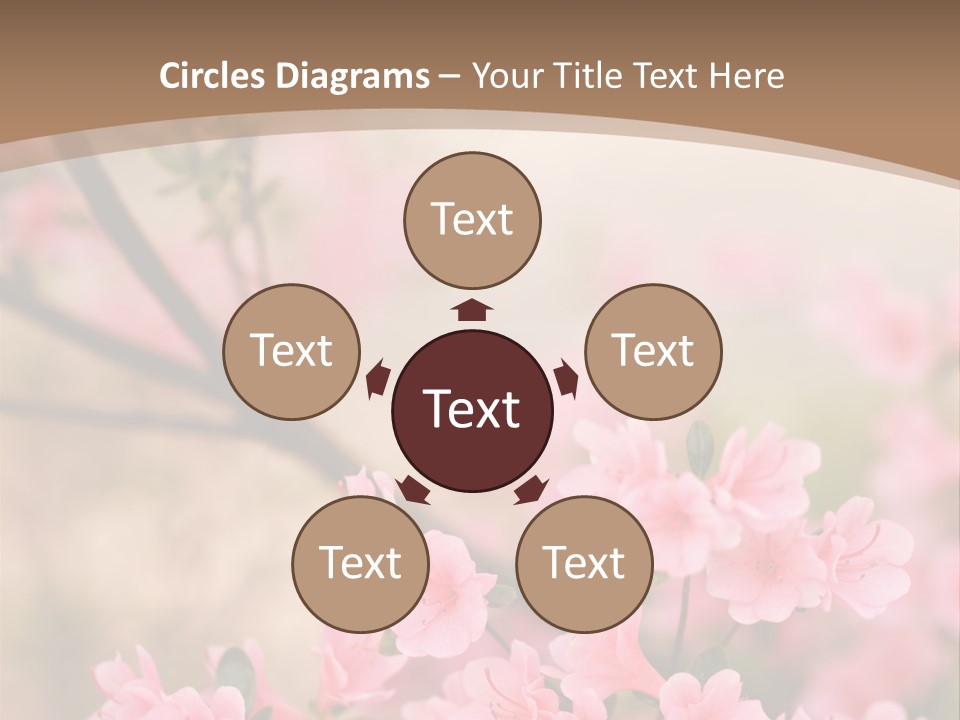 Selective Focus Pink Nature PowerPoint Template