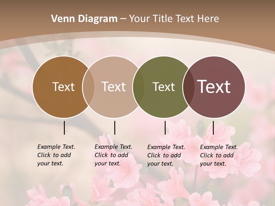 Selective Focus Pink Nature PowerPoint Template