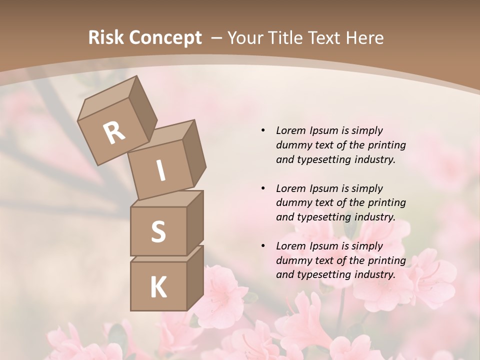 Selective Focus Pink Nature PowerPoint Template