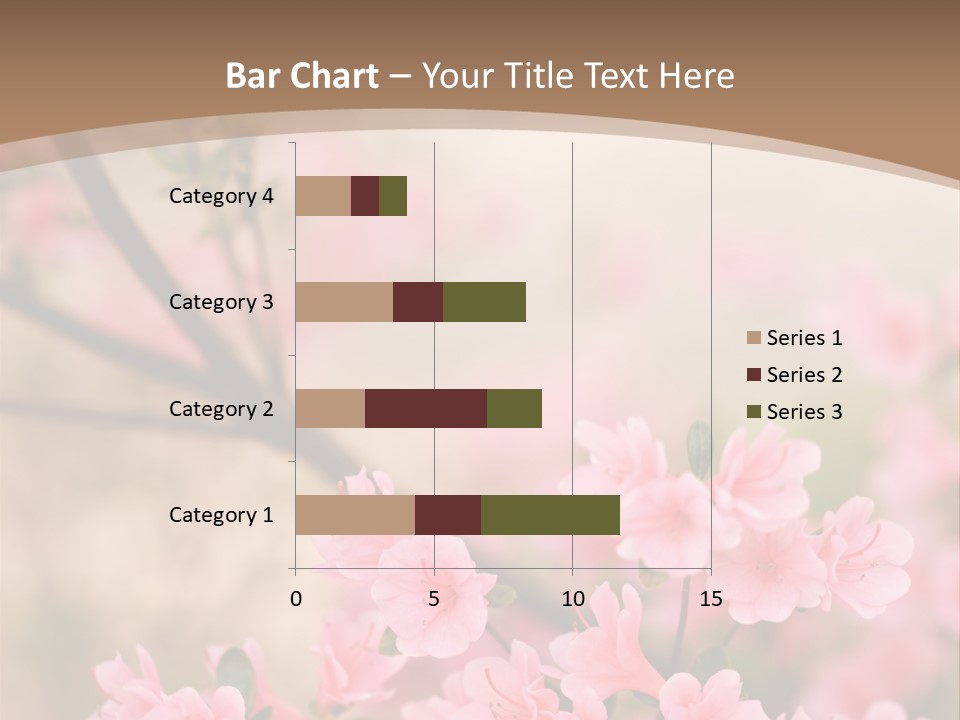 Selective Focus Pink Nature PowerPoint Template