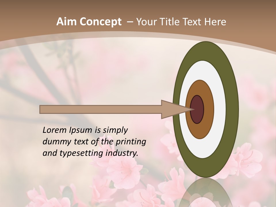 Selective Focus Pink Nature PowerPoint Template