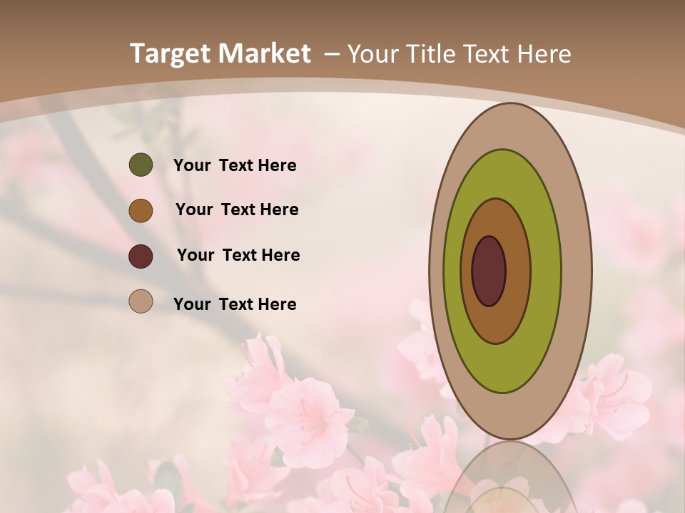 Selective Focus Pink Nature PowerPoint Template