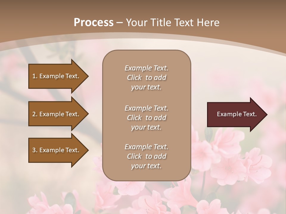 Selective Focus Pink Nature PowerPoint Template