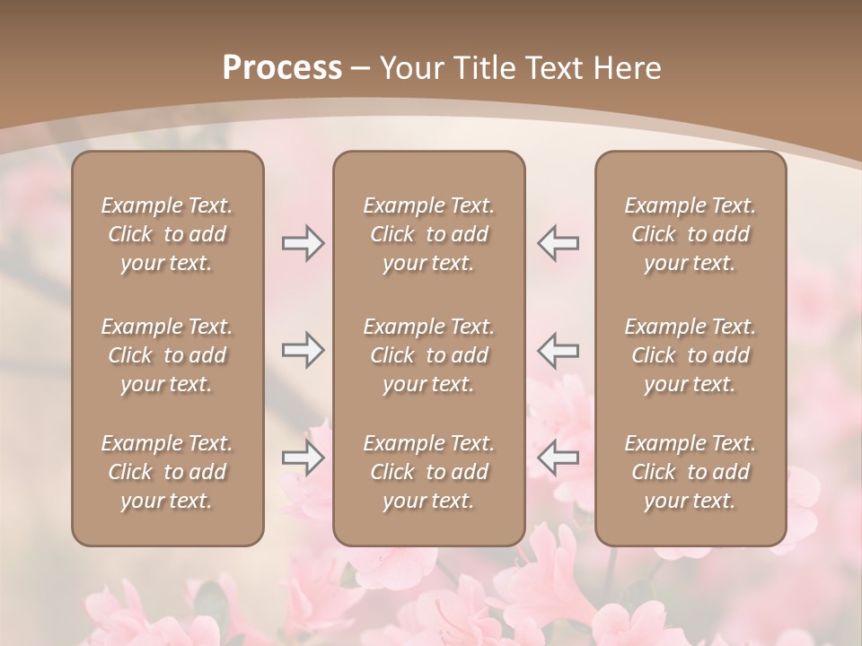 Selective Focus Pink Nature PowerPoint Template