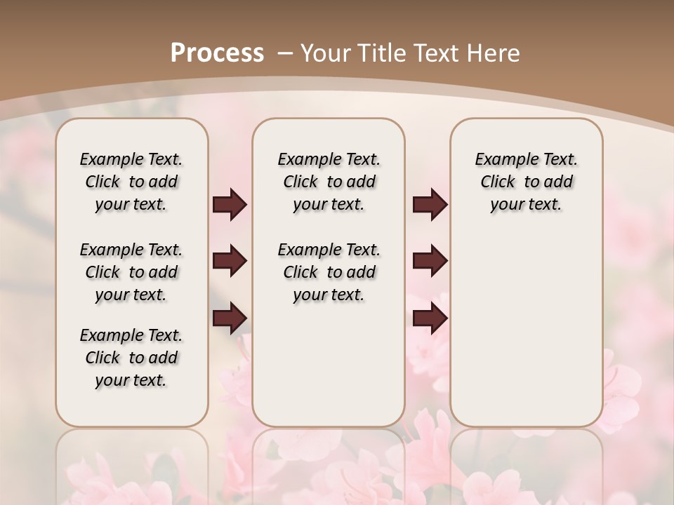 Selective Focus Pink Nature PowerPoint Template