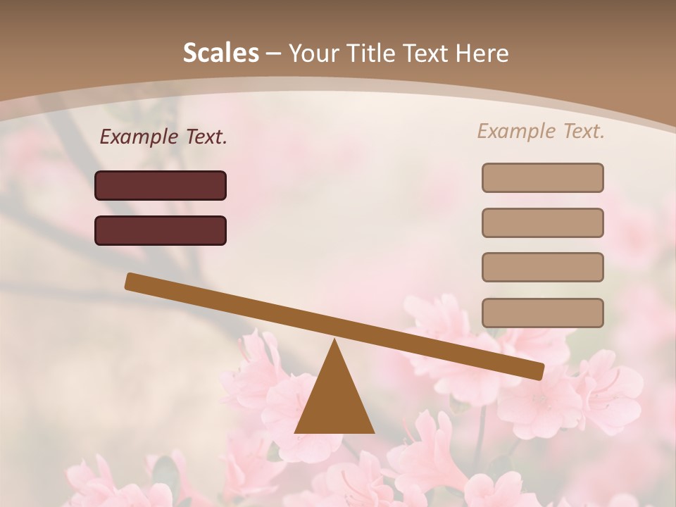 Selective Focus Pink Nature PowerPoint Template