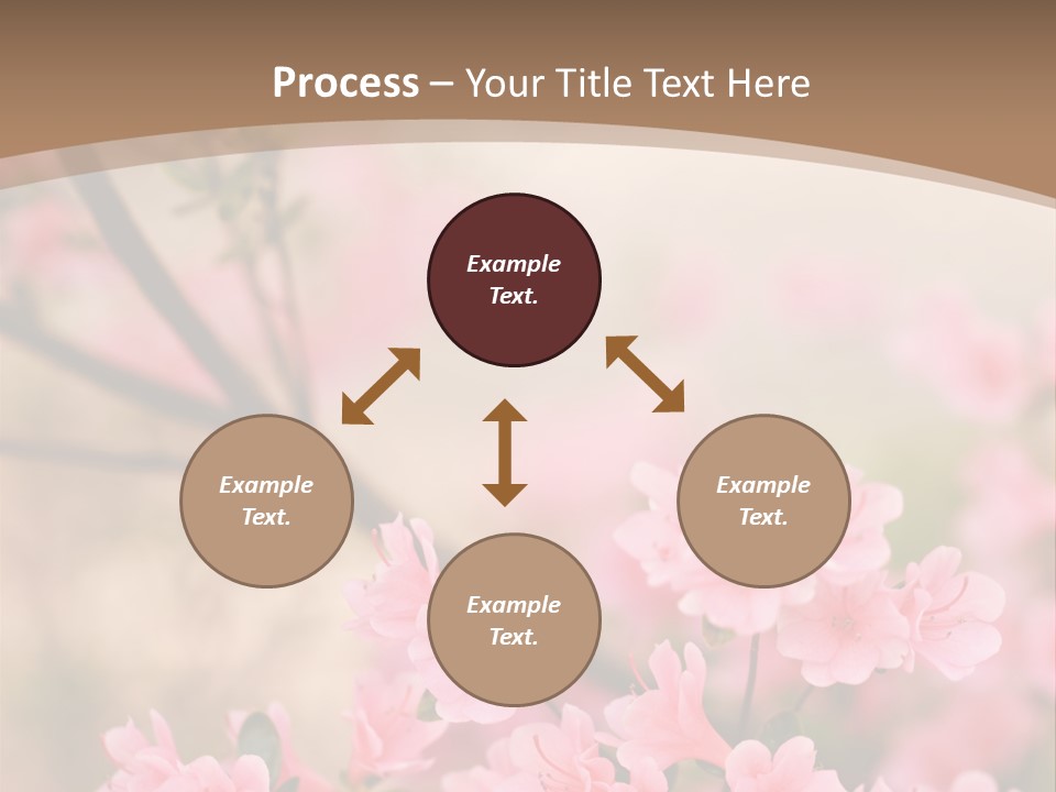 Selective Focus Pink Nature PowerPoint Template