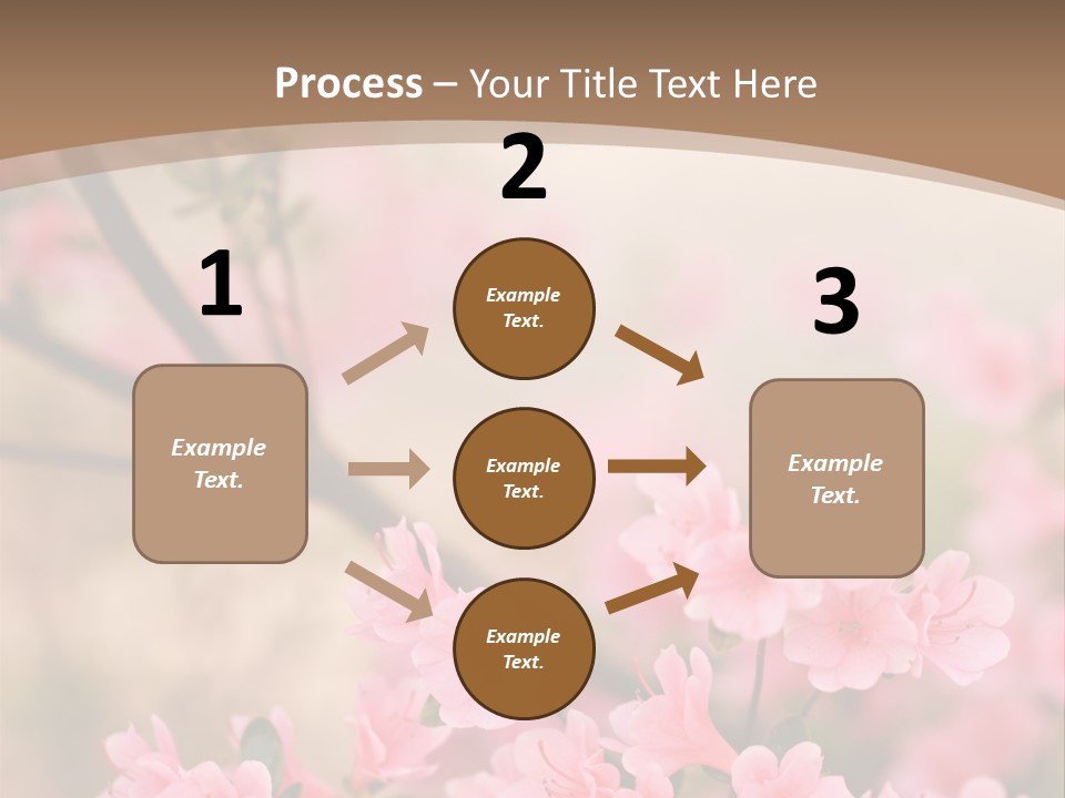 Selective Focus Pink Nature PowerPoint Template