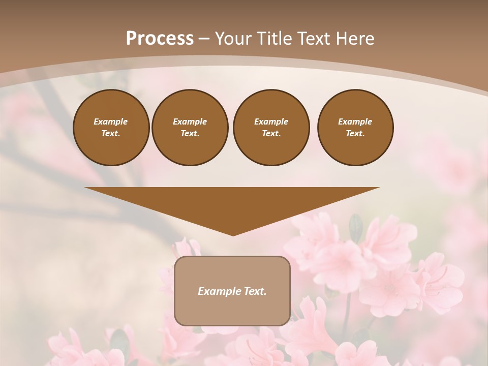Selective Focus Pink Nature PowerPoint Template