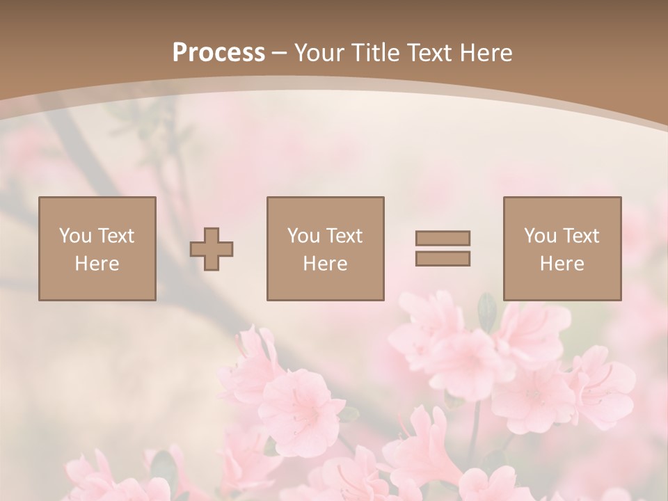 Selective Focus Pink Nature PowerPoint Template