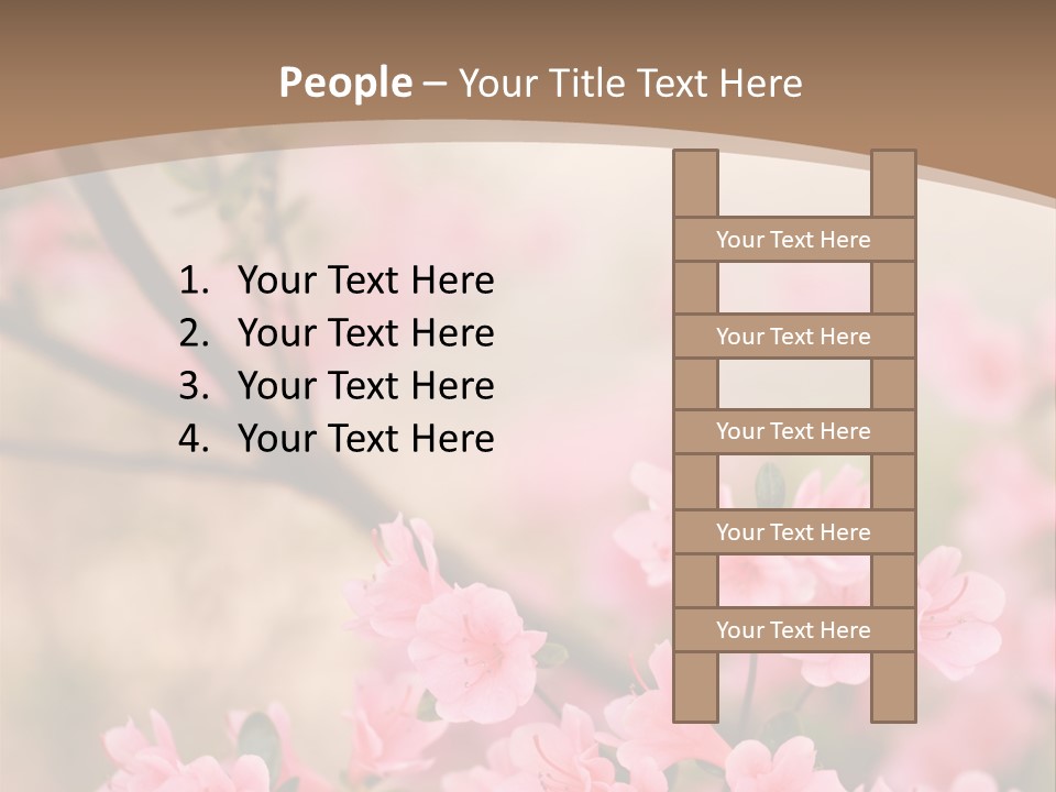 Selective Focus Pink Nature PowerPoint Template