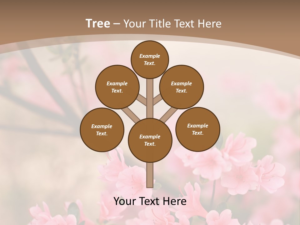 Selective Focus Pink Nature PowerPoint Template