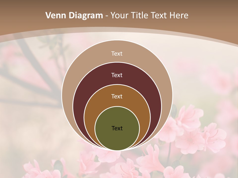 Selective Focus Pink Nature PowerPoint Template