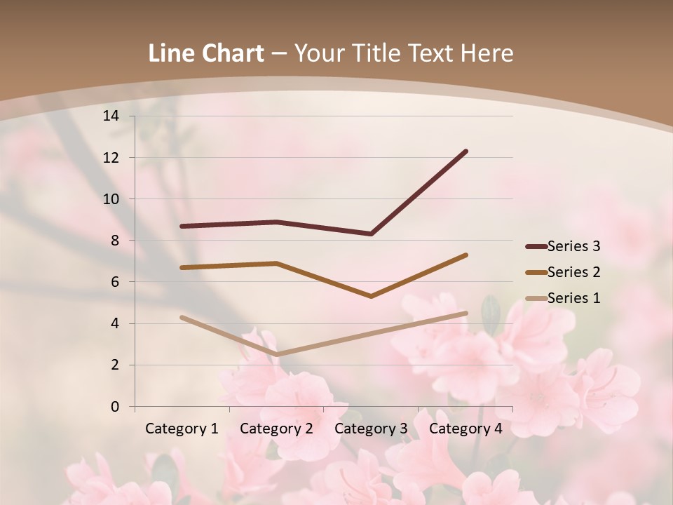 Selective Focus Pink Nature PowerPoint Template