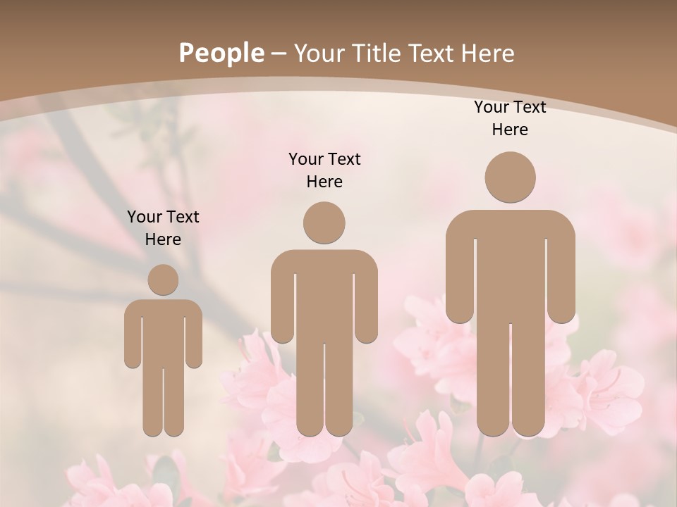 Selective Focus Pink Nature PowerPoint Template