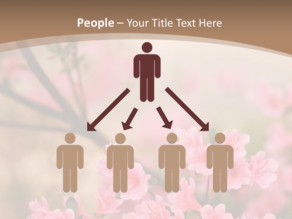 Selective Focus Pink Nature PowerPoint Template