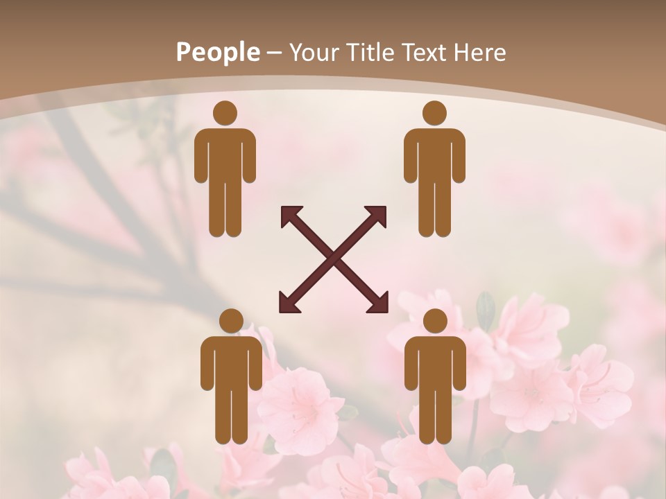 Selective Focus Pink Nature PowerPoint Template