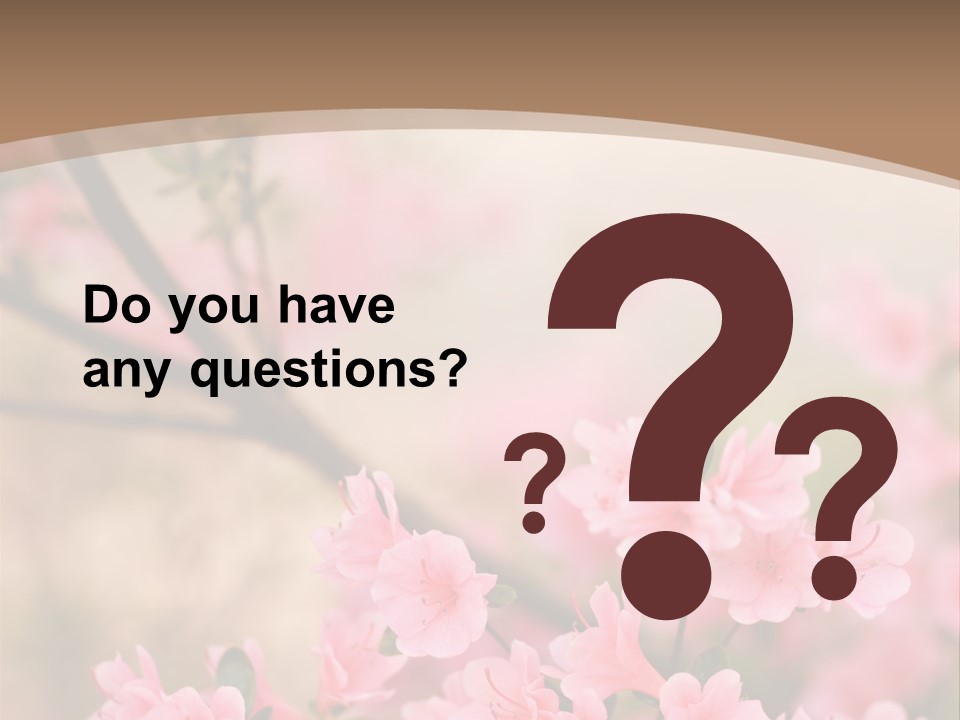 Selective Focus Pink Nature PowerPoint Template