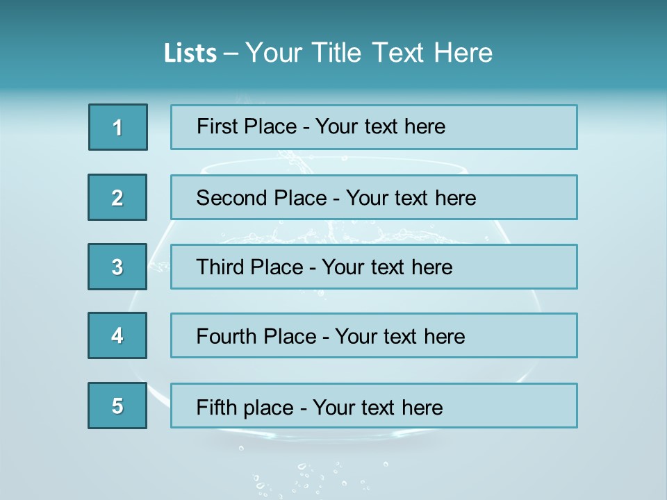 Water Animal Ideas PowerPoint Template