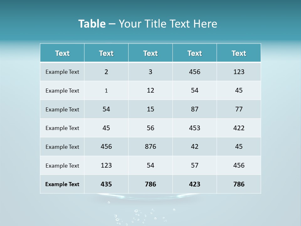 Water Animal Ideas PowerPoint Template