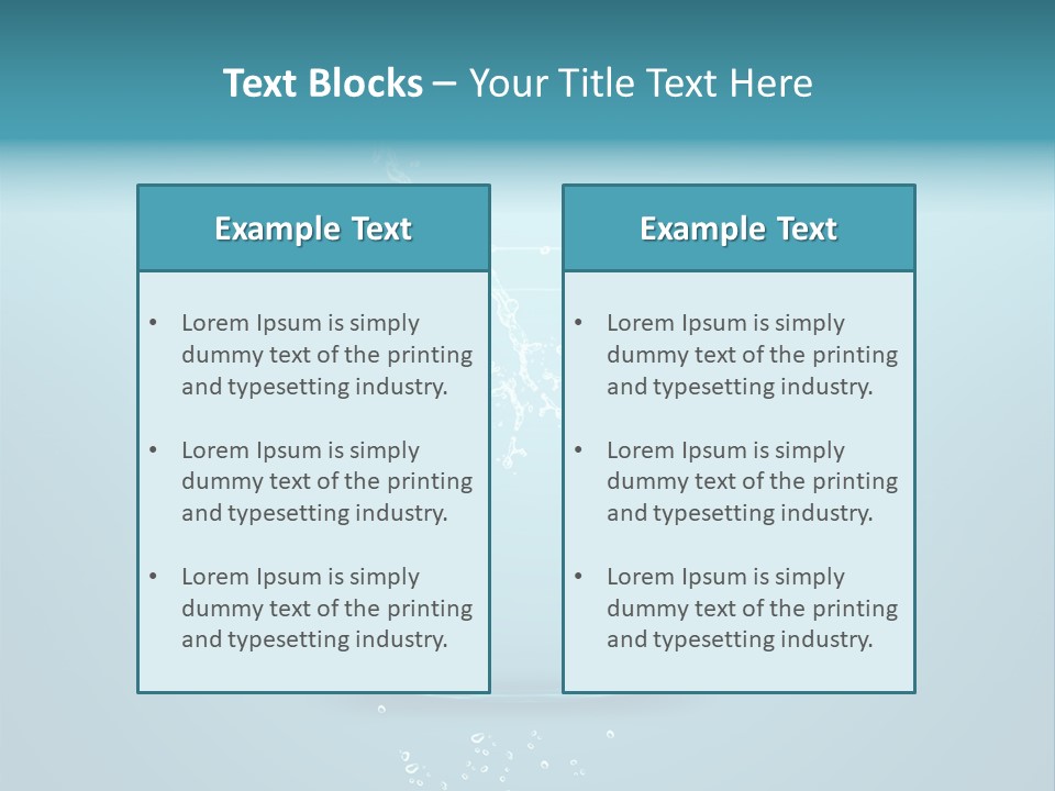 Water Animal Ideas PowerPoint Template