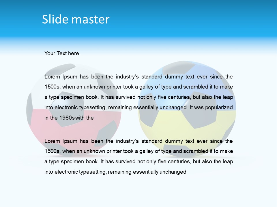 Single Fun Sporting PowerPoint Template