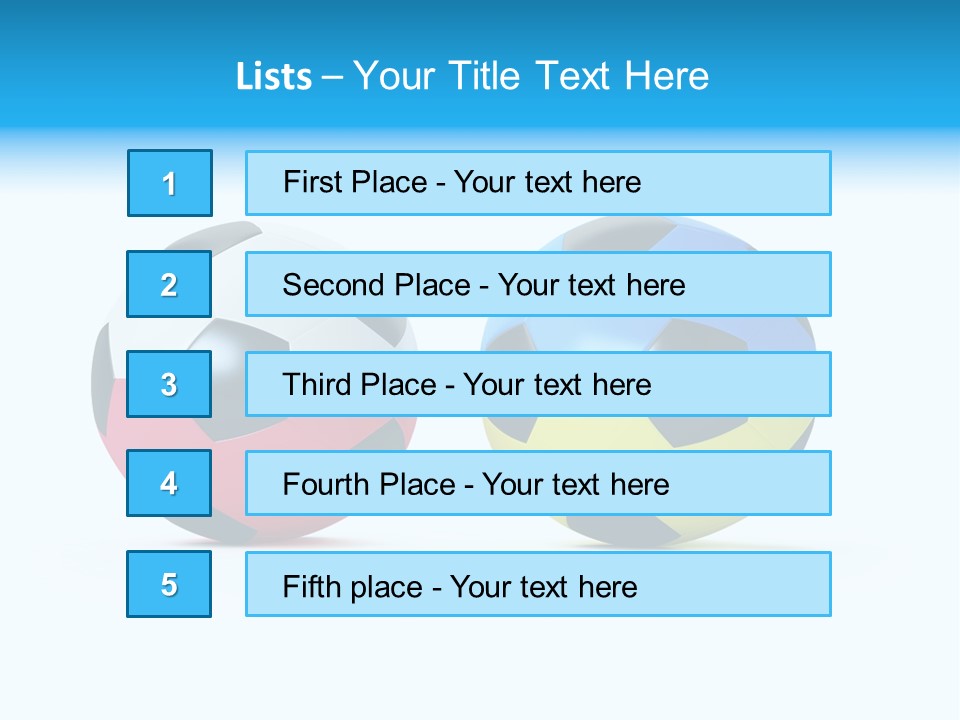 Single Fun Sporting PowerPoint Template