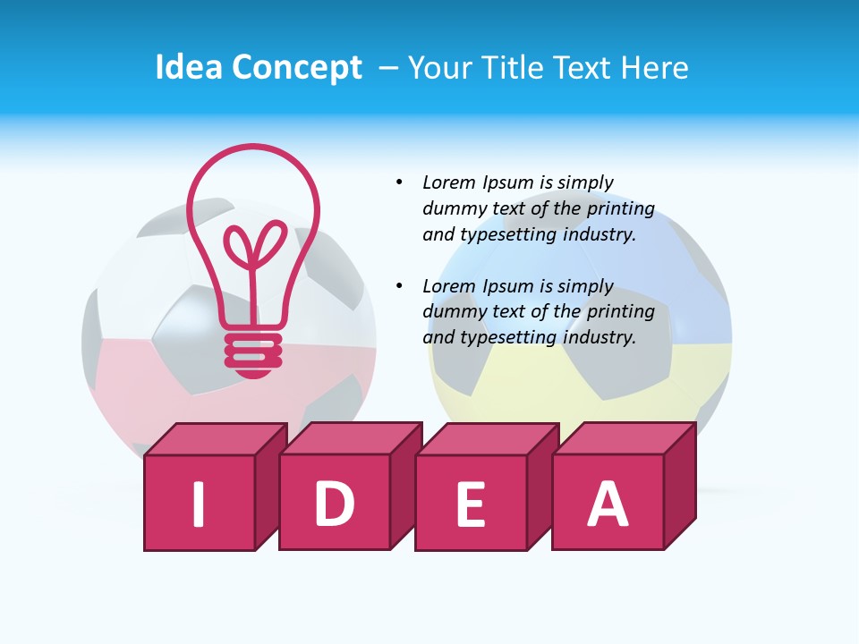 Single Fun Sporting PowerPoint Template