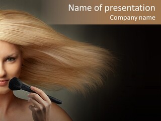 Elegance Blowing Young PowerPoint Template