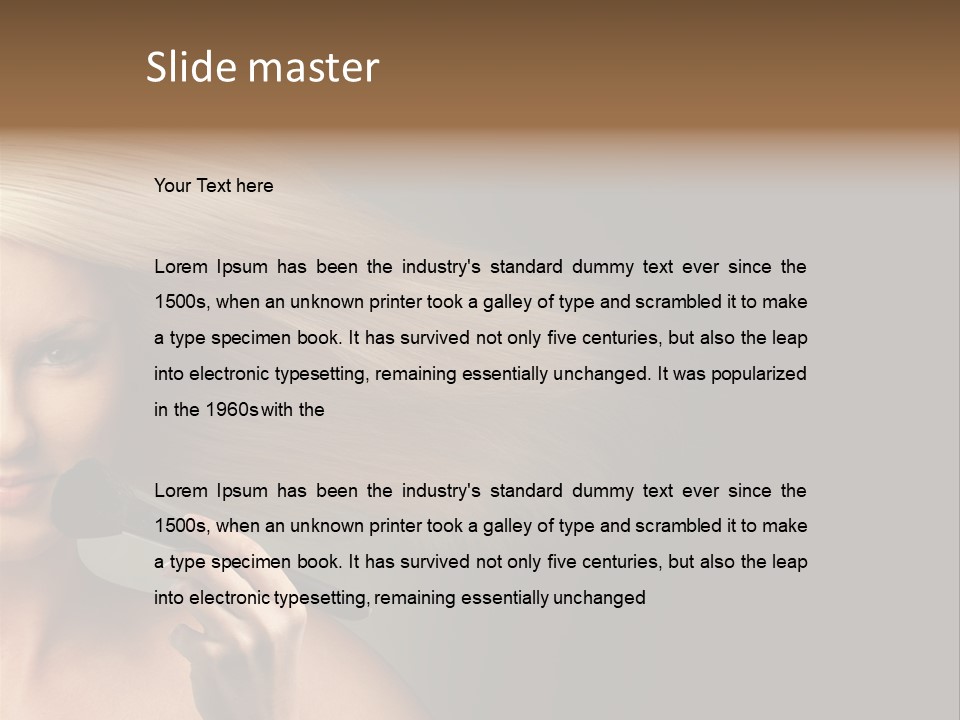 Elegance Blowing Young PowerPoint Template