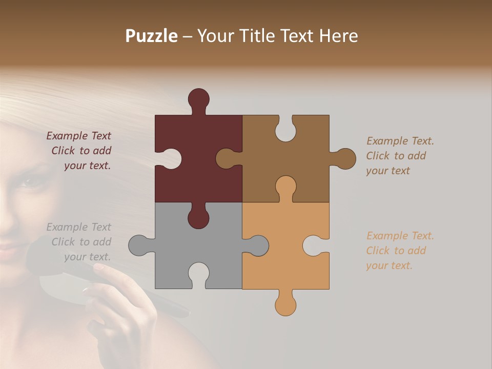 Elegance Blowing Young PowerPoint Template