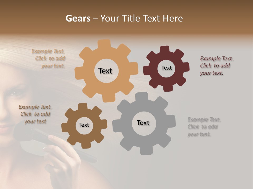 Elegance Blowing Young PowerPoint Template