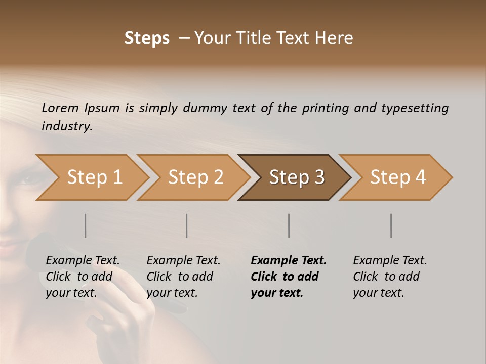 Elegance Blowing Young PowerPoint Template