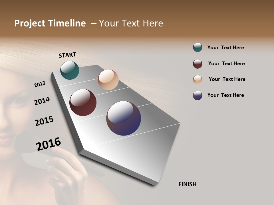 Elegance Blowing Young PowerPoint Template