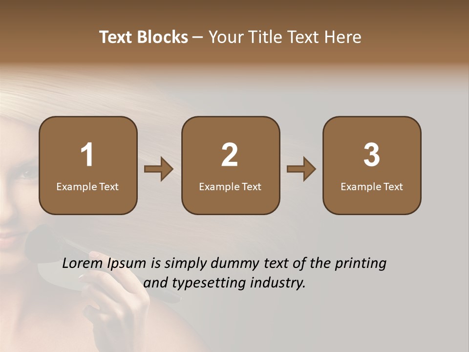 Elegance Blowing Young PowerPoint Template