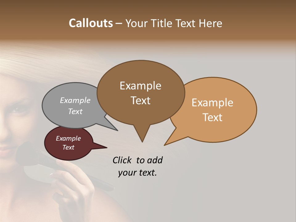 Elegance Blowing Young PowerPoint Template