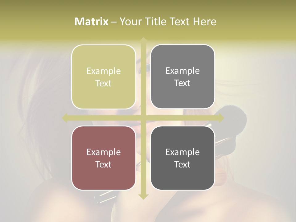 Rouge Fashion Close Up PowerPoint Template