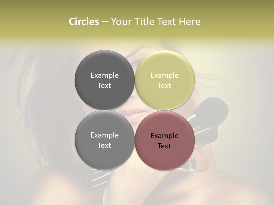 Rouge Fashion Close Up PowerPoint Template