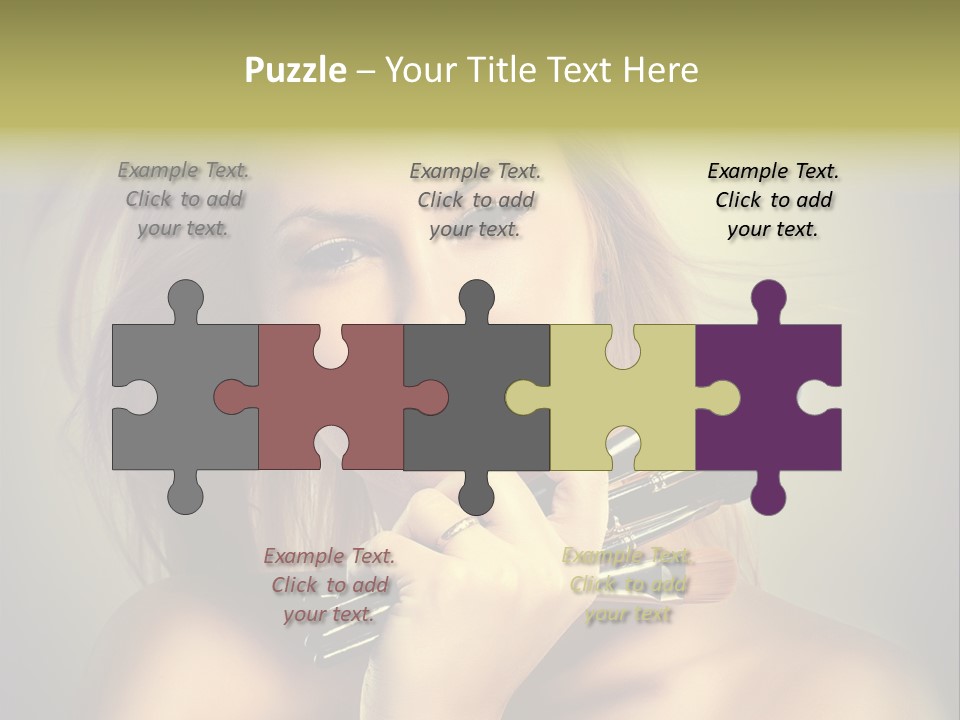 Rouge Fashion Close Up PowerPoint Template