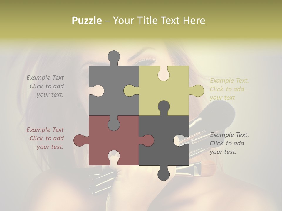 Rouge Fashion Close Up PowerPoint Template