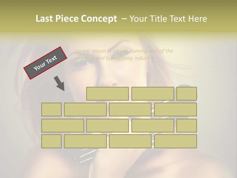 Rouge Fashion Close Up PowerPoint Template